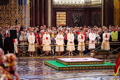 Митрополит Игнатий принял участие в Божественной литургии и торжествах в день тезоименитства Святейшего Патриарха Кирилла