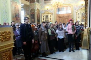 Божественная литургия в храме в честь Покрова Пресвятой Богородицы г. Саратова