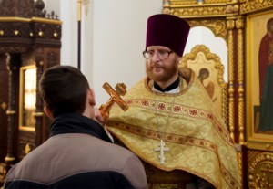 Божественная литургия в Свято-Иоанновском женском монастыре села Алексеевка Хвалынского района