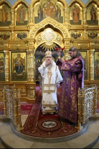 Крещальная литургия в Свято-Троицком кафедральном соборе г. Саратова