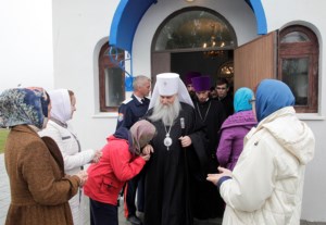 Божественная литургия в храме в честь Рождества Пресвятой Богородицы с. Ершовка (Муммовское) Аткарского района