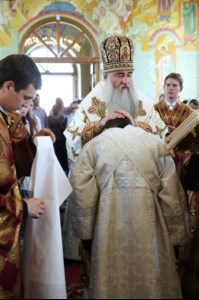 Митрополит Лонгин совершил Великое освящение Вознесенского храма Вознесенско-Пантелеимоновской церкви с. Усть-Курдюм