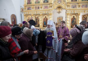 Божественная литургия в храме во имя святого благоверного князя Александра Невского города Ртищева Балашовской епархии