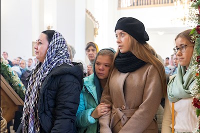 Божественная литургия в храме в честь Казанской иконы Божией Матери г. Саратова