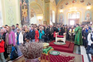 Божественная литургия в храме в честь Покрова Пресвятой Богородицы г. Саратова
