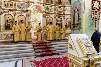 Всенощное бдение в храме Покрова Пресвятой Богородицы г. Саратова