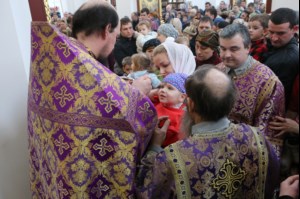 Божественная литургия в храме во имя святого великомученика Георгия Победоносца г.Саратова
