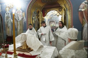 Рождественская Божественная литургия в Свято-Троицком кафедральном соборе Саратова