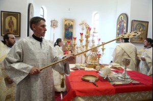 Божественная литургия в Свято-Алексиевском женском монастыре г.Саратова