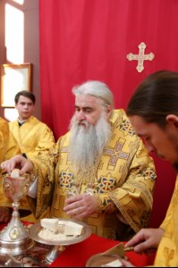 Божественная литургия в храме в честь Нерукотворного Образа Спасителя г. Саратова
