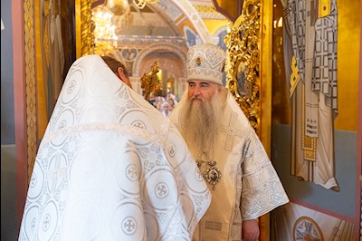 Божественная литургия в Свято-Троицком кафедральном соборе г. Саратова