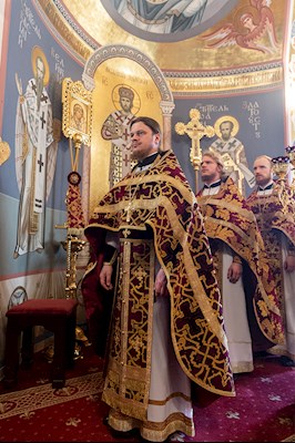 Божественная литургия в Свято-Троицком кафедральном соборе г. Саратова