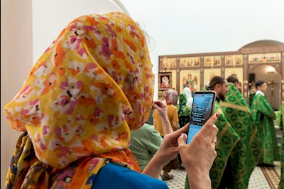 Всенощное бдение в храме преподобного Сергия Радонежского г. Саратова