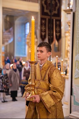 Митрополит Игнатий совершил Божественную литургию и молебен на новый год в Покровском соборе г. Саратова
