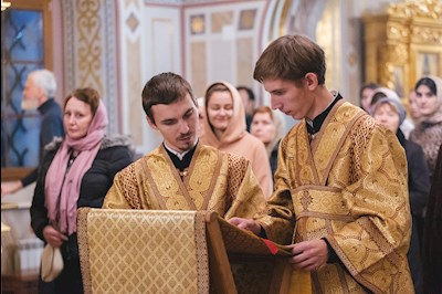Всенощное бдение в Свято-Троицком кафедральном соборе г. Саратова