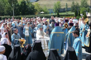 Божественная литургия в Свято-Алексиевском женском монастыре г. Саратова