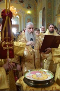 Божественная литургия и молебен у мощей святого равноапостольного князя Владимира в Покровском храме г.Саратова