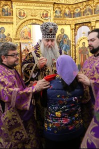 Божественная литургия в храме во имя святого великомученика Георгия Победоносца г.Саратова