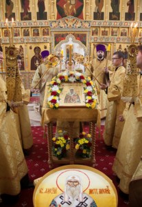 Божественная литургия в Свято-Алексиевском женском монастыре г. Саратова