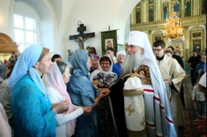 Божественная литургия в храме во имя Архангела Михаила с. Михайловка Саратовского района