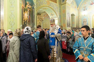 Всенощное бдение в Покровском храме г. Саратова