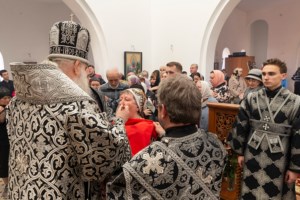 Литургия Преждеосвященных Даров в храме во имя преподобного Сергия Радонежского г.Саратова