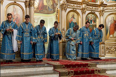 Всенощное бдение в храме Покрова Пресвятой Богородицы г. Саратова