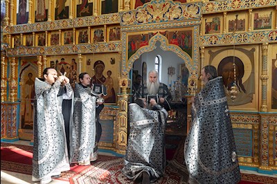Литургия Преждеосвященных Даров и монашеский постриг в Свято-Алексиевском женском монастыре г. Саратова