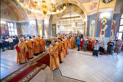 Митрополит Игнатий совершил всенощное бдение в Свято-Никольском мужском монастыре г. Саратова