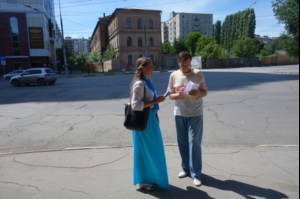 Молодежный отдел Саратовской епархии провел просветительскую акцию, посвященную истории утраченного Ильинского храма