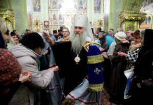 Всенощное бдение в храме в честь Покрова Пресвятой Богородицы г. Саратова