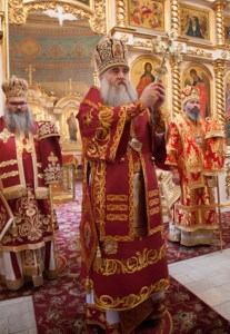 Божественная литургия в Свято-Троицком кафедральном соборе г. Покровска