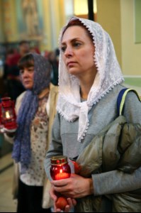 Пасхальная вечерня в храме Покрова Пресвятой Богородицы г.Саратова