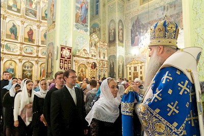 Всенощное бдение в Покровском храме г. Саратова