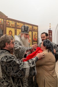 Литургия Преждеосвященных Даров в храме во имя преподобного Сергия Радонежского г.Саратова