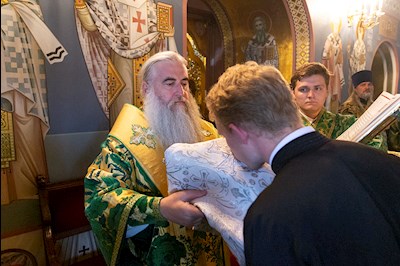 Всенощное бдение в Свято-Троицком кафедральном соборе г.Саратова