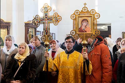 Божественная литургия в Свято-Иоанновском женском монастыре с. Алексеевка Хвалынского района