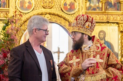 Божественная литургия в храме великомученика Георгия Победоносца г. Саратова