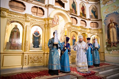 Митрополит Игнатий совершил всенощное бдение в Покровском соборе г. Саратова