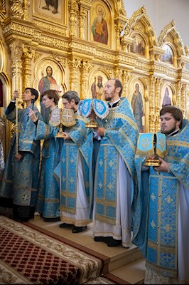 Митрополит Игнатий возглавил соборное архиерейское богослужение в Казанском храме г. Саратова