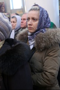 Божественная литургия в храме во имя Всех Святых, в земле Российской просиявших г. Саратова