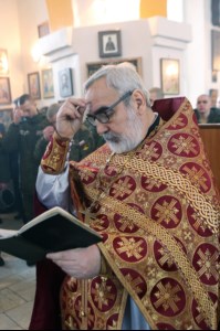 Божественная литургия в храме в честь Воздвижения Честнаго и Животворящего Креста Господня на территории Вольского военного института материального обеспечения