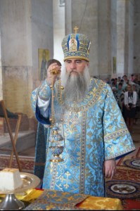 Божественная литургия в храме в честь Покрова Пресвятой Богородицы села Сокур Татищевского района