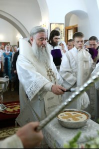 Божественная литургия в Спасо-Преображенском мужском монастыре г. Саратова