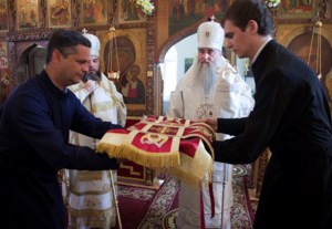 Божественная литургия в храме Преображения Господня Покровского женского монастыря г. Балашова