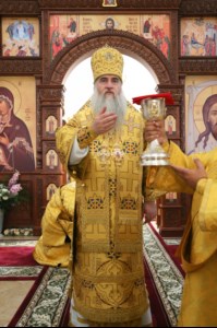 Божественная литургия в храме в честь Нерукотворного Образа Спасителя г. Саратова