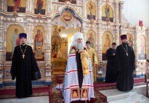 Божественная литургия в храме во имя святых первоверховных апостолов Петра и Павла г. Аткарска