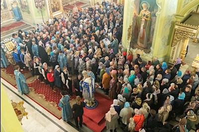 Всенощное бдение в Покровском храме г. Саратова