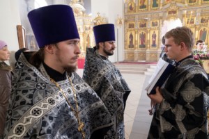 Литургия Преждеосвященных Даров в Свято-Троицком кафедральном соборе г. Вольска