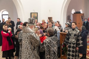 Литургия Преждеосвященных Даров в храме во имя преподобного Сергия Радонежского г.Саратова